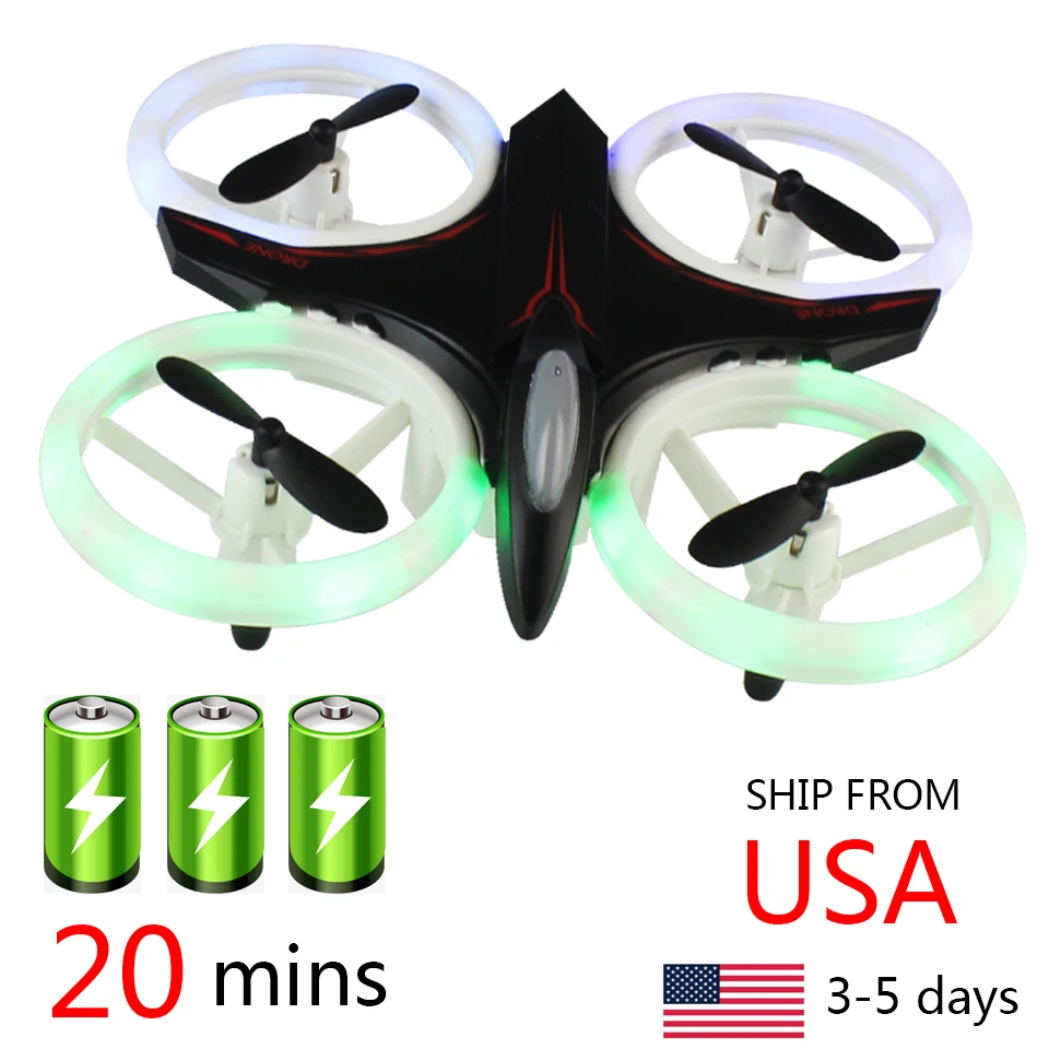 INKPOT LED Mini Drone Pocket Headless Mode RC quadcopter Remote Control Helicopter Altitude Hold 3 Batteries Ship From USA
INKPOT LED Mini Drone Pocket Headless Mode RC quadcopter Remote Control Helicopter Altitude Hold 3 Batteries Ship From USA