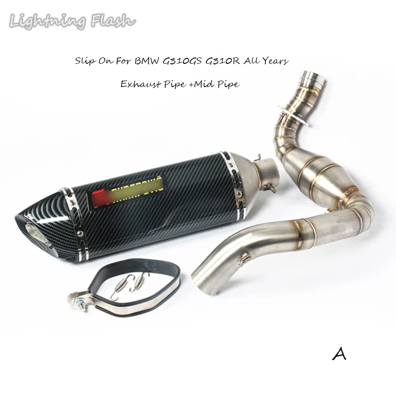 For BMW G310GS G310R All Years Motorcycle Exhaust Muffler Tail Pipe Removable DB Killer + Middle Link Pipe Slip On Moto Escape
For BMW G310GS G310R All Years Motorcycle Exhaust Muffler Tail Pipe Removable DB Killer + Middle Link Pipe Slip On Moto Escape
