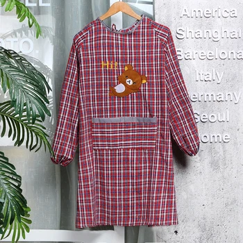 Sleeve kitchen antifouling oil apron Korean fashion overalls cotton old coarse cloth adult smocks anti-clothing
Sleeve kitchen antifouling oil apron Korean fashion overalls cotton old coarse cloth adult smocks anti-clothing