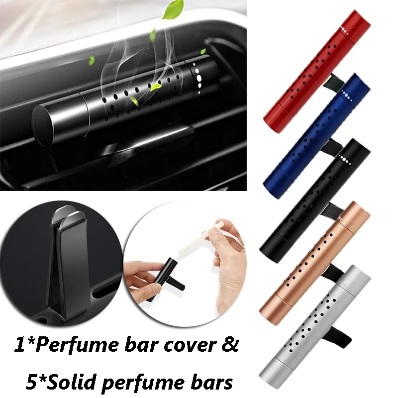 1pc Car Air Freshener with 5 Flavors Solid Perfume Bar Auto Outlet Perfume Vent Air Freshener In The Car Magnet Diffuser
1pc Car Air Freshener with 5 Flavors Solid Perfume Bar Auto Outlet Perfume Vent Air Freshener In The Car Magnet Diffuser