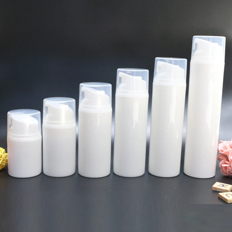 White Essence Pump Bottle Plastic Airless Bottles Can Used For Lotion Shampoo Bath Cosmetic Container 2 pcs/lot
White Essence Pump Bottle Plastic Airless Bottles Can Used For Lotion Shampoo Bath Cosmetic Container 2 pcs/lot
