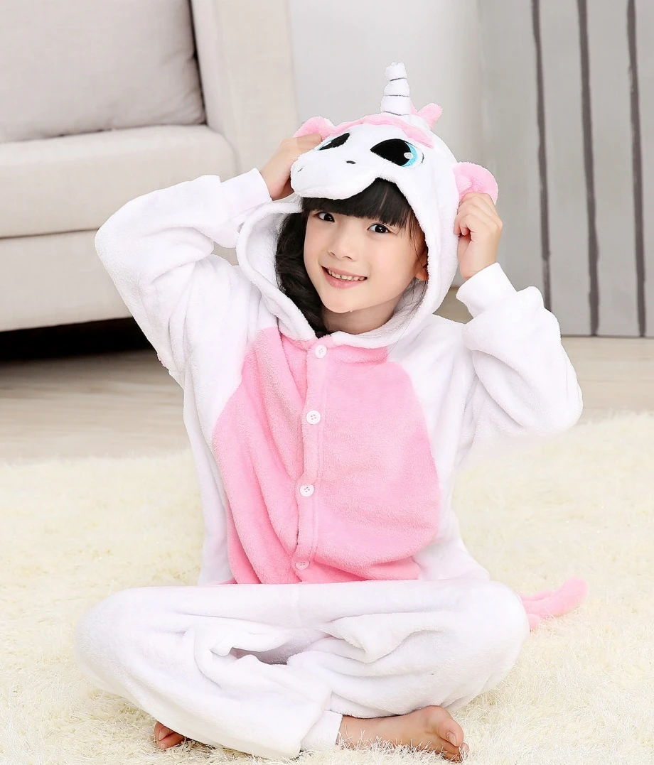 Flannel Girl Unicorn Onesies Cartoon Cosplay Costumes Animal Pajamas Children Nightwears
Flannel Girl Unicorn Onesies Cartoon Cosplay Costumes Animal Pajamas Children Nightwears