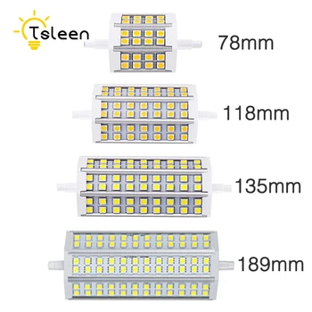 

TSLEEN R7S LED Lamp 78mm 118mm LED R7S Light 135mm 189mm LED Bulb 5W 9W 11W 15W SMD5050 85-265V Replace Halogen Light Floodlight