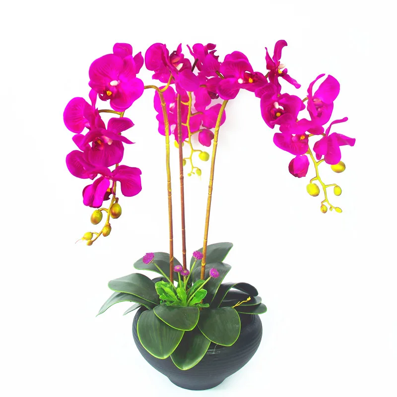 7pcs/Set Purple Flower Arrangment Orchids With Leaves Real Touch Flower Table Wedding Party Decorative Event Free Shipping
7pcs/Set Purple Flower Arrangment Orchids With Leaves Real Touch Flower Table Wedding Party Decorative Event Free Shipping