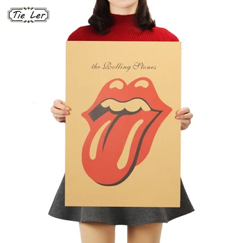 TIE LER Big Tongue Music Rock Band Kraft Paper Bar Poster Wall Stickers Retro Poster Decorative Painting 51x36cm
TIE LER Big Tongue Music Rock Band Kraft Paper Bar Poster Wall Stickers Retro Poster Decorative Painting 51x36cm