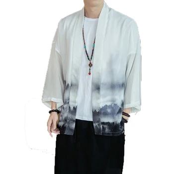 2019 Men Cotton Linen Kimono Coat Man Vintage Open Stitch Mens Jackets And Coats White Kimono Cardigan Men Plus Size 5XL
2019 Men Cotton Linen Kimono Coat Man Vintage Open Stitch Mens Jackets And Coats White Kimono Cardigan Men Plus Size 5XL
