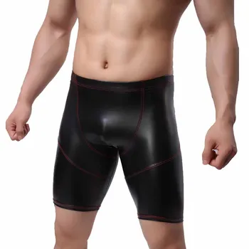 Novelty Male Shorts Cueca Underwear Men Sexy Man Boxers Panties Undies Fashion Stage Underpants Faux Leather Clothing Boxers
Novelty Male Shorts Cueca Underwear Men Sexy Man Boxers Panties Undies Fashion Stage Underpants Faux Leather Clothing Boxers