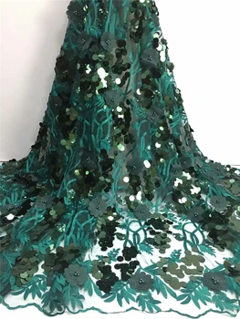 Green Color Sequined African High Quality Sequins Lace Fabric With Net French Lace Nigeria Embroidery For Women Wedding Dress
Green Color Sequined African High Quality Sequins Lace Fabric With Net French Lace Nigeria Embroidery For Women Wedding Dress