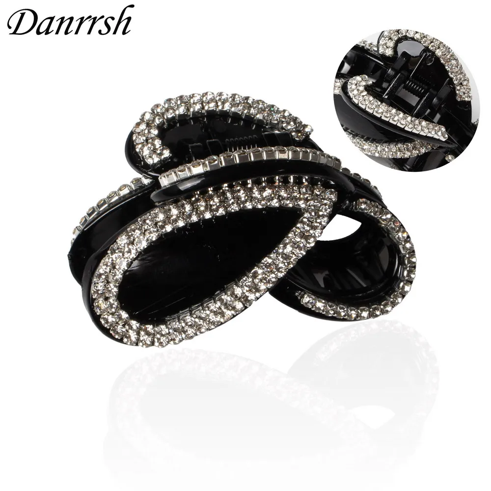 New Style Black Full Pave Rhinestone Hair Clips Plastic Large Hair Claw Hot Sale Top Quality Hair Jewelry For Women
New Style Black Full Pave Rhinestone Hair Clips Plastic Large Hair Claw Hot Sale Top Quality Hair Jewelry For Women