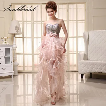 Charming Organza Ruffles Cocktail Dresses High low Sweetheart Sequined Short Front Long Back Evening Formal Gowns SD068
Charming Organza Ruffles Cocktail Dresses High low Sweetheart Sequined Short Front Long Back Evening Formal Gowns SD068