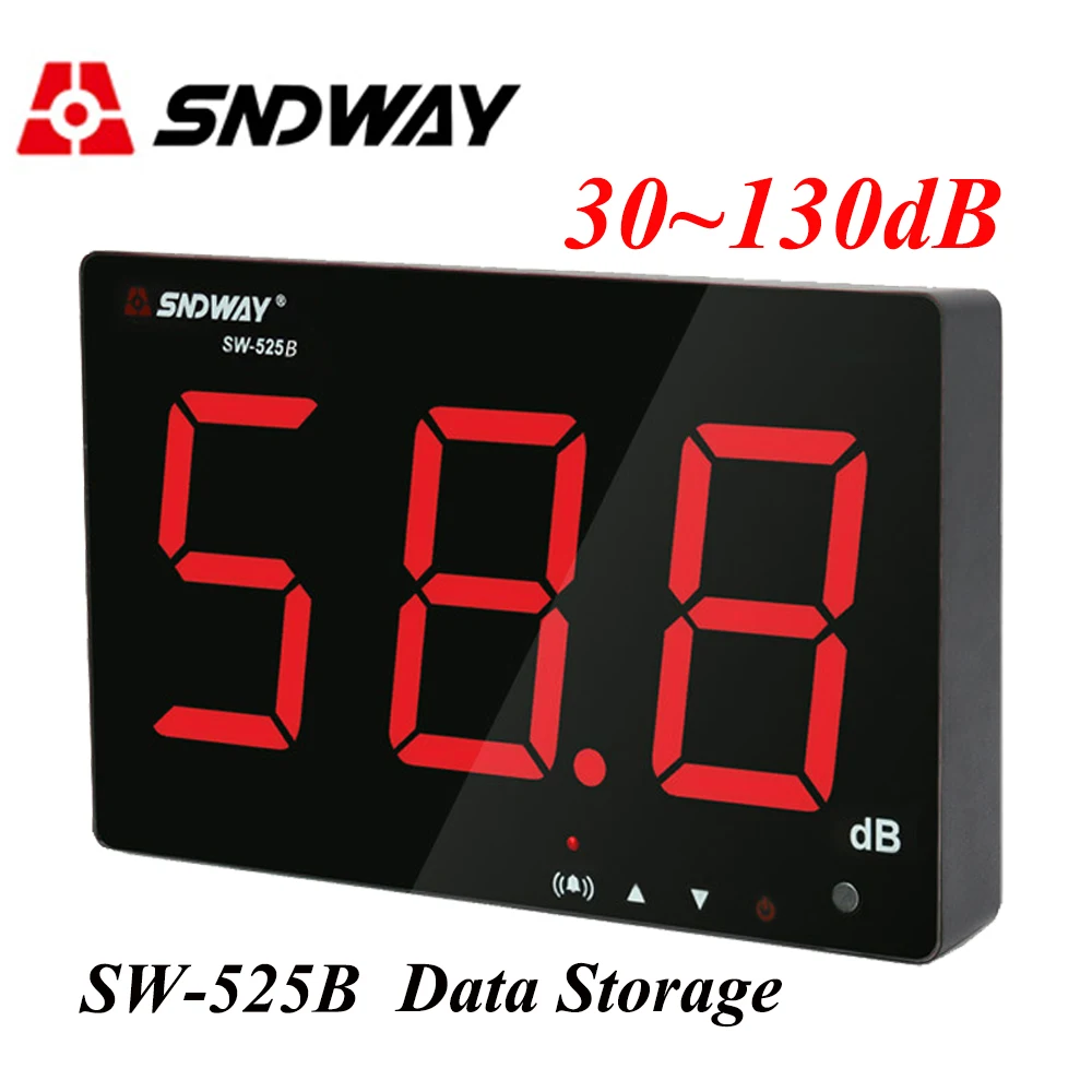 Sndway Digital Sound level meter 30~130db big screen for Restaurant Bar Indoor/office/home Wall hanging type noise meter decibel
Sndway Digital Sound level meter 30~130db big screen for Restaurant Bar Indoor/office/home Wall hanging type noise meter decibel