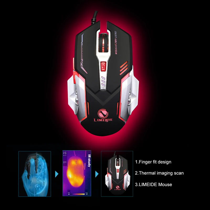 2019 High Quality Adjustable DPI USB Wired Competitive Gaming Mouse 6 Buttons Game Mice For Pro Gamer Professional Mouse Mice
2019 High Quality Adjustable DPI USB Wired Competitive Gaming Mouse 6 Buttons Game Mice For Pro Gamer Professional Mouse Mice