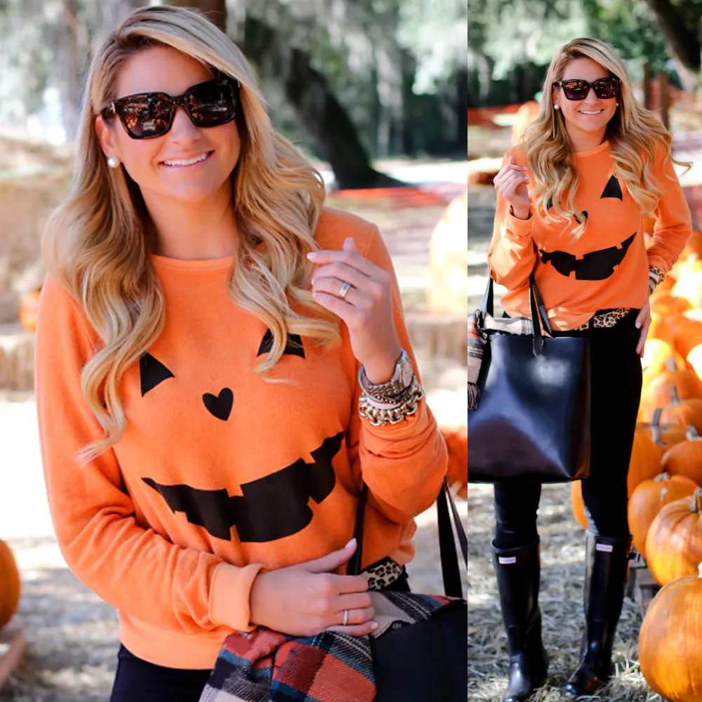 Casual Women Autumn Winter Hoody Halloween Pumpkin Hoodie Print Long Sleeve Sweatshirt Pullover Hoodies Tops Blouse Shirt
Casual Women Autumn Winter Hoody Halloween Pumpkin Hoodie Print Long Sleeve Sweatshirt Pullover Hoodies Tops Blouse Shirt