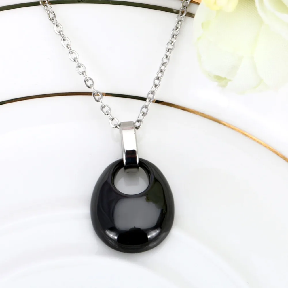 Simple Lovely Drop Water Pendant Necklace Black White Pink Ceramic Necklace For Women Girl Wedding Party Fashion Jewelry Pendant
Simple Lovely Drop Water Pendant Necklace Black White Pink Ceramic Necklace For Women Girl Wedding Party Fashion Jewelry Pendant