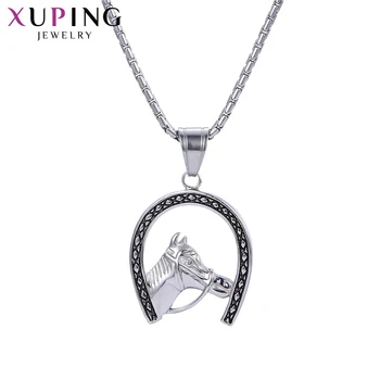 Xuping Fashion Horse Head Shape Necklace Pendant Animals Shape Stainless Steel Jewelry Valentine's Gift M46-30161
Xuping Fashion Horse Head Shape Necklace Pendant Animals Shape Stainless Steel Jewelry Valentine's Gift M46-30161