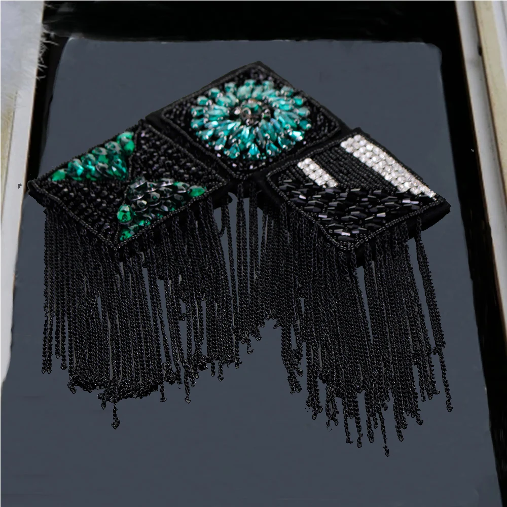 1pc Rhinestones Bead Square Badges Design Chain Tassels Fringe Motif Applique Patches Sew on Dress Bag Shoulder Craft
1pc Rhinestones Bead Square Badges Design Chain Tassels Fringe Motif Applique Patches Sew on Dress Bag Shoulder Craft