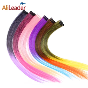 AliLeader Product 57 Colors Clip In One Piece Hair Extensions Synthetic Ombre Pink Red Blue Hair For Women Girl Kids With Clip
AliLeader Product 57 Colors Clip In One Piece Hair Extensions Synthetic Ombre Pink Red Blue Hair For Women Girl Kids With Clip