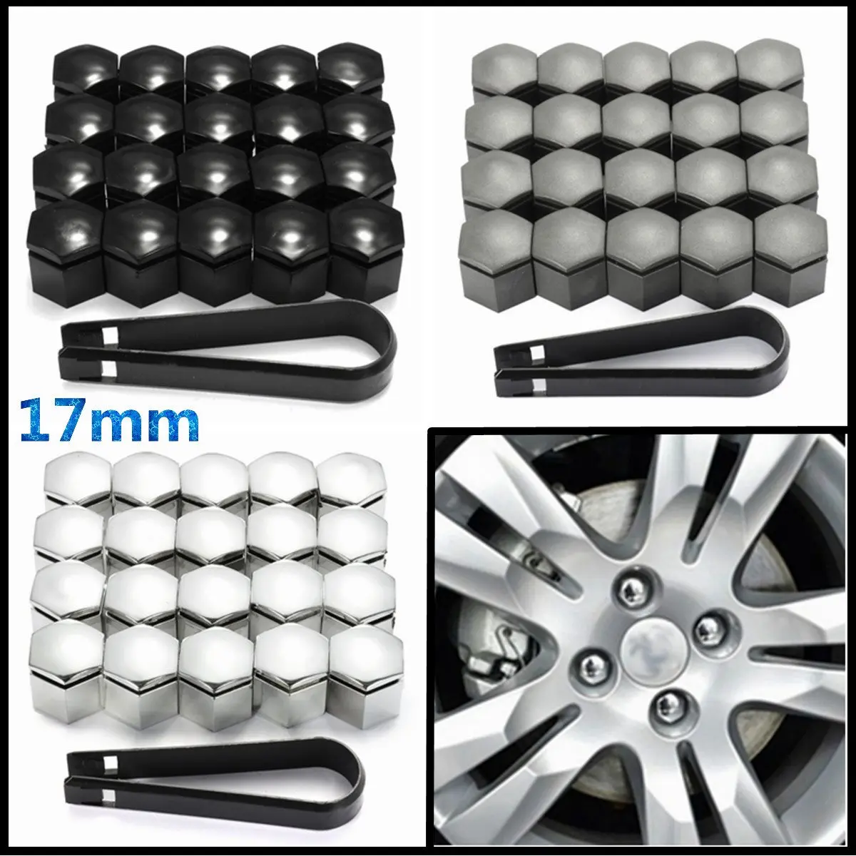 17x20mm Wheel Nut Cover Bolt Cap Protector For Vauxhall Opel Romove Tool Key 20pcs
17x20mm Wheel Nut Cover Bolt Cap Protector For Vauxhall Opel Romove Tool Key 20pcs