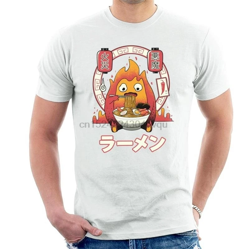 Howls Moving Castle Fire Demon Ramen Calcifer Men's T-Shirt women tshirt
Howls Moving Castle Fire Demon Ramen Calcifer Men's T-Shirt women tshirt