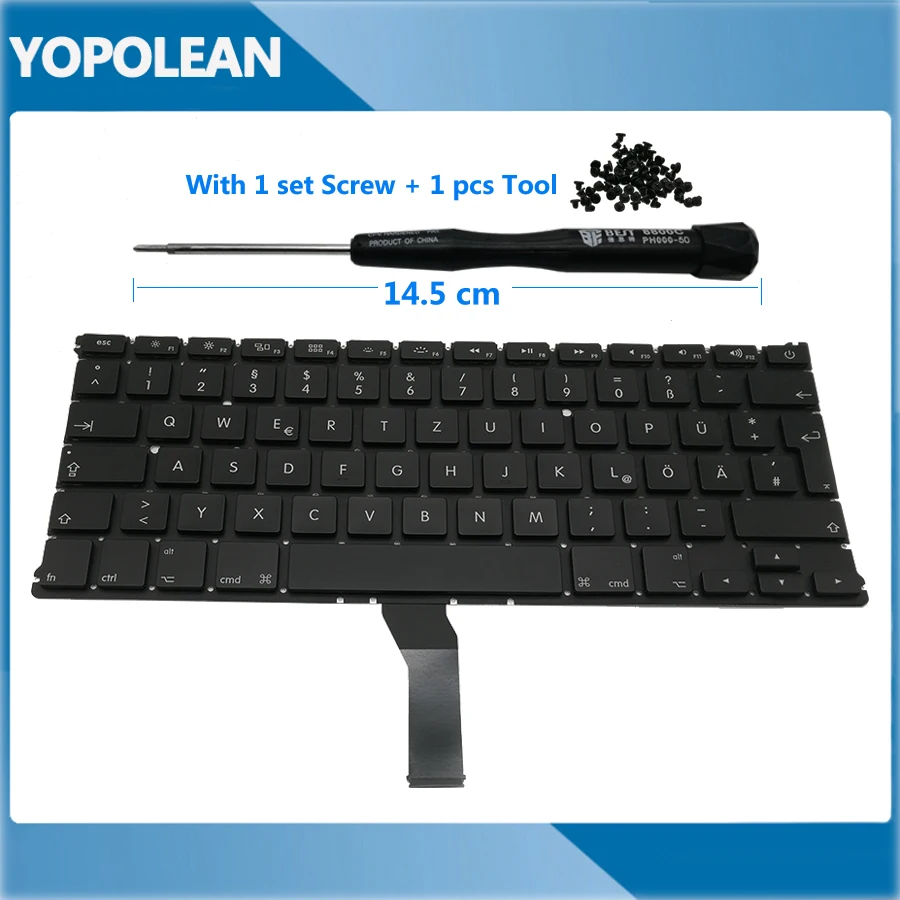 New Germany German Keyboard For Macbook Air 13" A1369 2011 A1466 2012 2013 2014 2015 2017
New Germany German Keyboard For Macbook Air 13" A1369 2011 A1466 2012 2013 2014 2015 2017