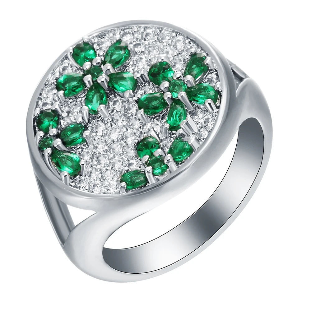 flower finger ring for women fashion jewelry gift 2017 Luxury round green white CZ Gem silver color wedding engagement rings
flower finger ring for women fashion jewelry gift 2017 Luxury round green white CZ Gem silver color wedding engagement rings