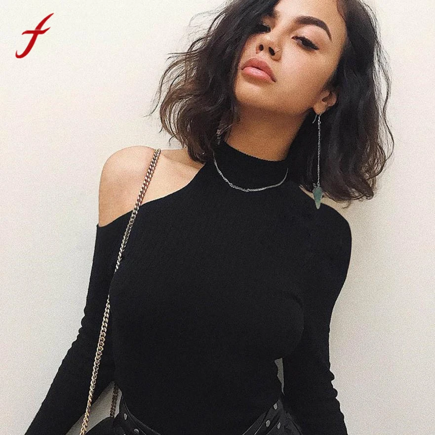 Feitong Vogue off shoulder t shirt Women bodycon long sleeve cotton t-shirt Ladies casual slim strapless streetwear tops
Feitong Vogue off shoulder t shirt Women bodycon long sleeve cotton t-shirt Ladies casual slim strapless streetwear tops