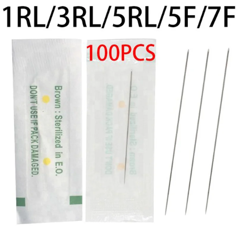 Disposable Sterilized Professional Tattoo Needles 1/3/5/7 RL for Tattoo Eyebrow Pen Machine Permanent Makeup Kit PMU needles 1R
Disposable Sterilized Professional Tattoo Needles 1/3/5/7 RL for Tattoo Eyebrow Pen Machine Permanent Makeup Kit PMU needles 1R