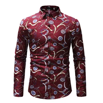 Men printed Shirts Brand 2019 New Mens Dress Shirts Long Sleeve Slim Casual Social Male Clothes
Men printed Shirts Brand 2019 New Mens Dress Shirts Long Sleeve Slim Casual Social Male Clothes