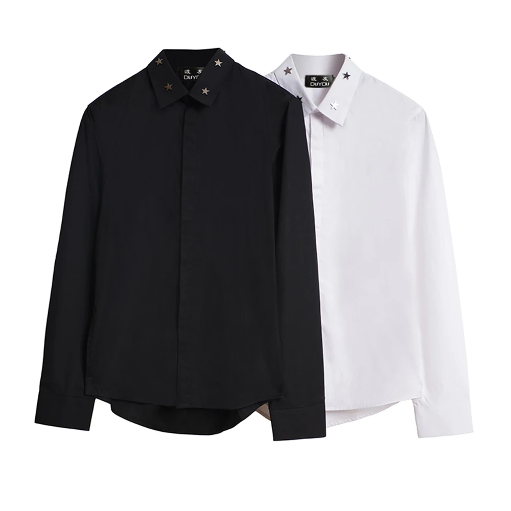 DUYOU Men Luxury Brand Designer 100% Cotton Shirt Men Social casual Shirt Male Metal Star work Shirts solid color DY2143
DUYOU Men Luxury Brand Designer 100% Cotton Shirt Men Social casual Shirt Male Metal Star work Shirts solid color DY2143