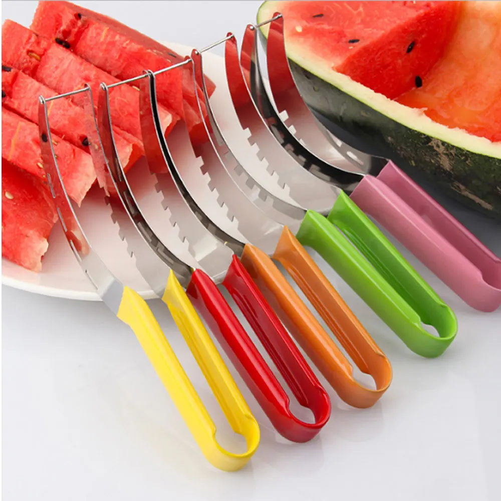 Watermelon Slicer Kitchen Gadgets Stainless Steel Fruit Cutter Melons Knife Fast Watermelon Slicer Cutting Tools
Watermelon Slicer Kitchen Gadgets Stainless Steel Fruit Cutter Melons Knife Fast Watermelon Slicer Cutting Tools