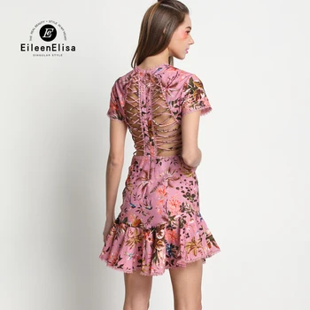 Runway Dress 2017 Women Floral Print Mini Dress Sexy Backless Dress Luxury Dresses 2017 Summer
Runway Dress 2017 Women Floral Print Mini Dress Sexy Backless Dress Luxury Dresses 2017 Summer