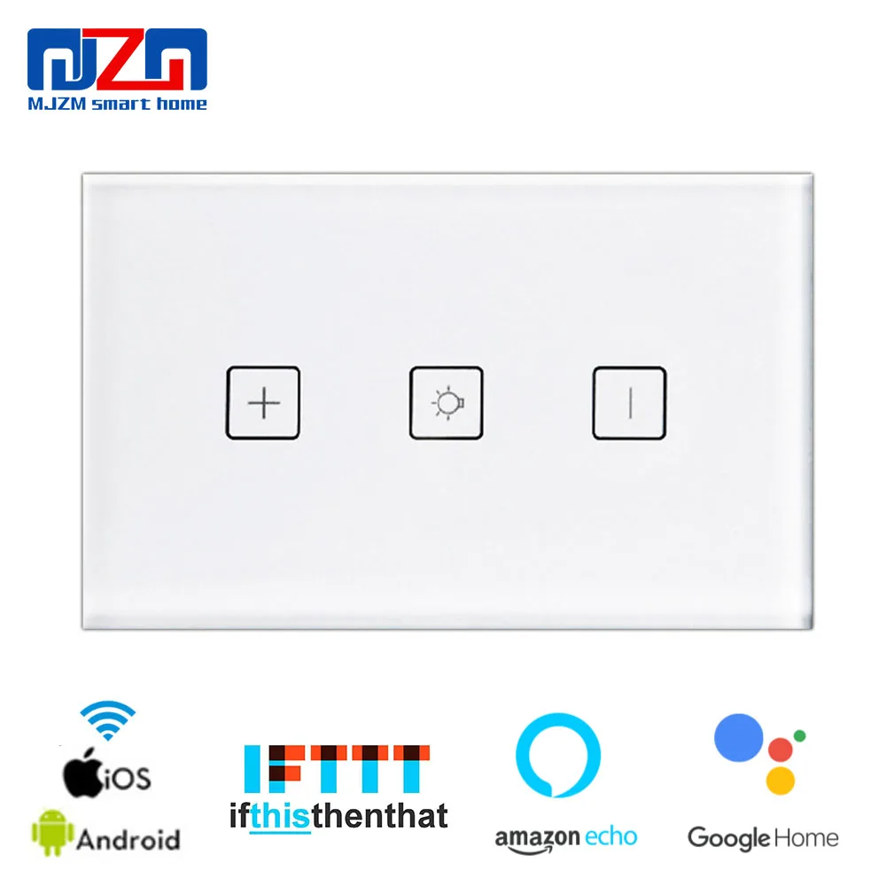 

WiFi Smart Wall Light Switch Mobile APP Remote Control No Hub Required Works with Amazon Alexa Google Home IFTTT