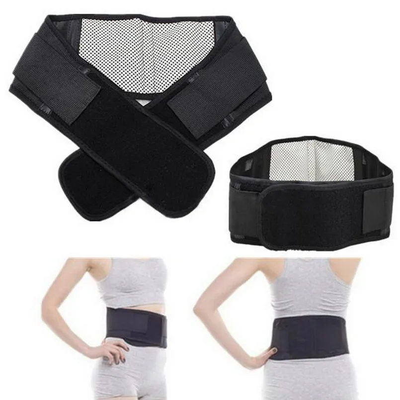 

Adjustable Tourmaline Self-heating Magnetic Therapy Waist Belt Lumbar Support Back Waist Support Brace Double Banded aja lumbar