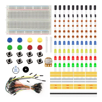 KS Starter Kit for Arduino Resistor /LED / Capacitor / Jumper Wires / Breadboard resistor Kits
KS Starter Kit for Arduino Resistor /LED / Capacitor / Jumper Wires / Breadboard resistor Kits