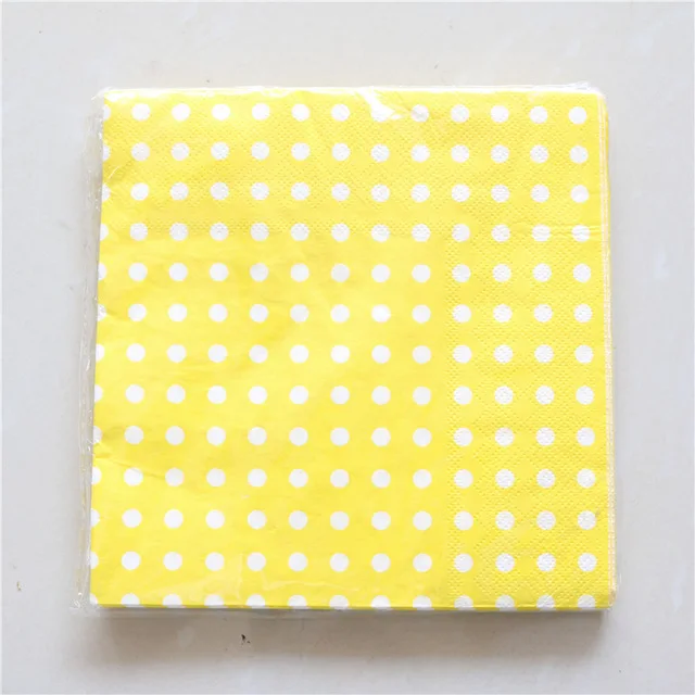 Kid Boy Girl Favors Birthday Party Decoration Kids Supplies Paper Napkins 20pcs/lot yellow dot tissue Event Party Supplies
Kid Boy Girl Favors Birthday Party Decoration Kids Supplies Paper Napkins 20pcs/lot yellow dot tissue Event Party Supplies