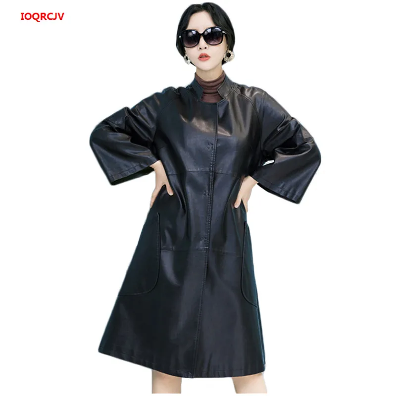 2019 Spring Long Women Leather Jacket Women Fashion Oversized Black Soft PU Leather Coats Female Loose Leather Trench Coat W528
2019 Spring Long Women Leather Jacket Women Fashion Oversized Black Soft PU Leather Coats Female Loose Leather Trench Coat W528