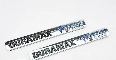 2 новых хромированных и черных дизель Duramax Allison EFI LIVE 2500HD 3500HD Значки для