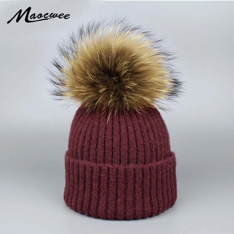 Winter Kid's Raccoon Fur Pompon Hats Wool Polyester Beanies Caps For Children Girls Unisex Knitted Wool Skullies Pompom Cap Hat
Winter Kid's Raccoon Fur Pompon Hats Wool Polyester Beanies Caps For Children Girls Unisex Knitted Wool Skullies Pompom Cap Hat