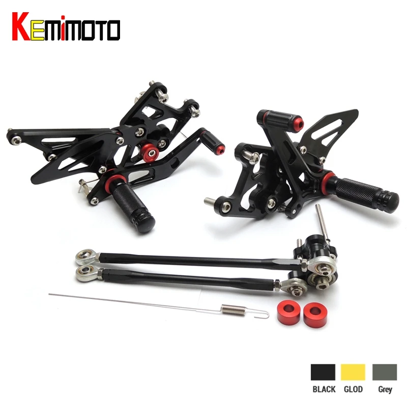 KEMiMOTO New Rear Sets 2007-2012 CBR 600 RR CNC Adjustable Rearset Foot Pegs For Honda CBR600RR 2007 2008 2009 2010 2011 2012
KEMiMOTO New Rear Sets 2007-2012 CBR 600 RR CNC Adjustable Rearset Foot Pegs For Honda CBR600RR 2007 2008 2009 2010 2011 2012
