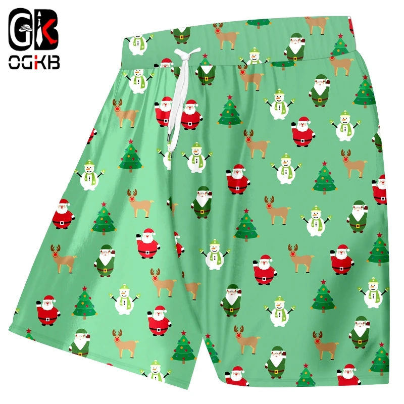 OGKB Man New Mini Tree And Elk 3D Printed Santa Claus And Snowman Large Size 5XL Men'a Beach Shorts
OGKB Man New Mini Tree And Elk 3D Printed Santa Claus And Snowman Large Size 5XL Men'a Beach Shorts