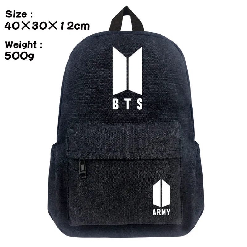 New BTS bulletproof youth group men's backpack fashion style south Korean women's shoulder bag canvas backpack fashion style
New BTS bulletproof youth group men's backpack fashion style south Korean women's shoulder bag canvas backpack fashion style