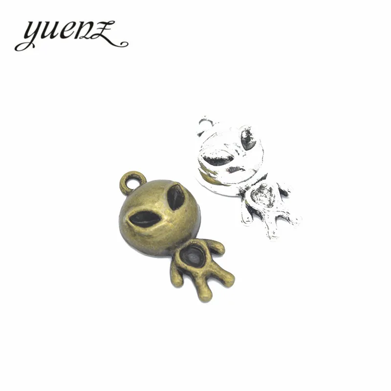YuenZ 5pcs Antique Silver color Extraterrestrial Charm For Jewelry Making Necklace Handmade Crafts 31*15mm I158
YuenZ 5pcs Antique Silver color Extraterrestrial Charm For Jewelry Making Necklace Handmade Crafts 31*15mm I158