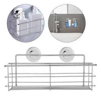 Wall Mounted Stainless Steel Storage Rack Bathroom Organizer Shelf Suction Storage Holder Rack
Wall Mounted Stainless Steel Storage Rack Bathroom Organizer Shelf Suction Storage Holder Rack