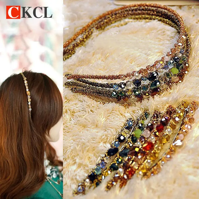 Hot sale Fashion women Hair Accessories Crystal Rhinestone beads Hairbands Head wear Best Gift for girls
Hot sale Fashion women Hair Accessories Crystal Rhinestone beads Hairbands Head wear Best Gift for girls