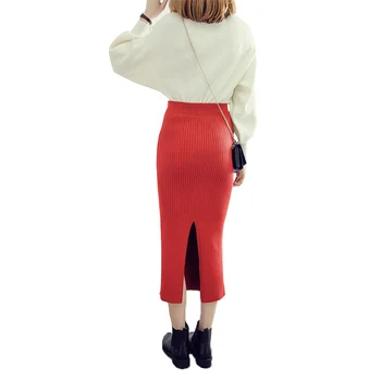 New Autumn Winter Fashion Sexy Pencil Skirt Elegant High Waist Women Mid-Calf Knitting Skirt Slim Open Fork Bodycon Skirts Mw011
New Autumn Winter Fashion Sexy Pencil Skirt Elegant High Waist Women Mid-Calf Knitting Skirt Slim Open Fork Bodycon Skirts Mw011