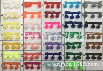 20yards 20mm Pom Pom Lace Trim Ball 8mm Mini Pearl Pompom Fringe Ribbon Sewing Lace Knitted Fabric Handmade Craft Accessories
20yards 20mm Pom Pom Lace Trim Ball 8mm Mini Pearl Pompom Fringe Ribbon Sewing Lace Knitted Fabric Handmade Craft Accessories