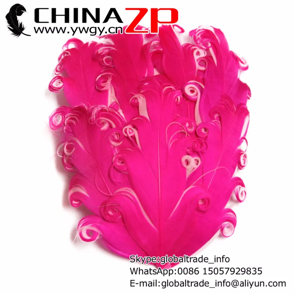 

Retail and Wholesale from CHINAZP Factory 50pcs/lot Natural Hot Pink and Light Pink Goose Nagorie Baby Feather Pad Headband