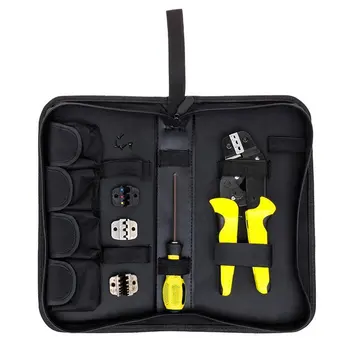 4 in 1 Wire Crimper Pliers Ratcheting Terminal Crimping Tool Repairing Crimper Tools Cord End Terminals With Storage Bag Handle
4 in 1 Wire Crimper Pliers Ratcheting Terminal Crimping Tool Repairing Crimper Tools Cord End Terminals With Storage Bag Handle