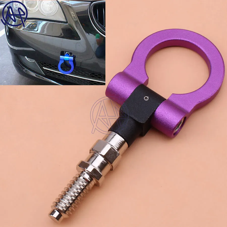 Universal 1set Purple Aluminum Car Auto Racing Trailer Ring Tow Hook Eye Tow Car Screwon Front For EURO/Japanese Car Opel
Universal 1set Purple Aluminum Car Auto Racing Trailer Ring Tow Hook Eye Tow Car Screwon Front For EURO/Japanese Car Opel