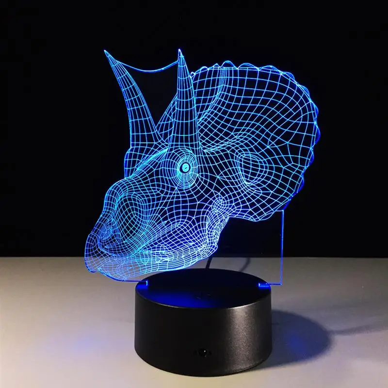 Дракон 3D светодиодный Ночные огни Красочные градиент акриловые Новинка